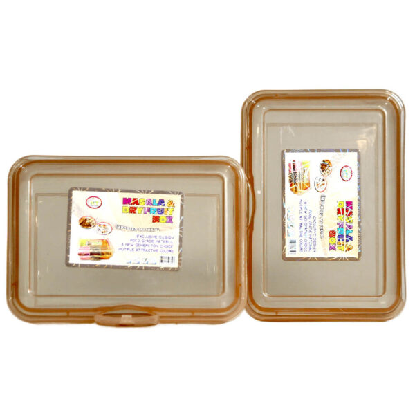 Brown Transparent Lunch Box