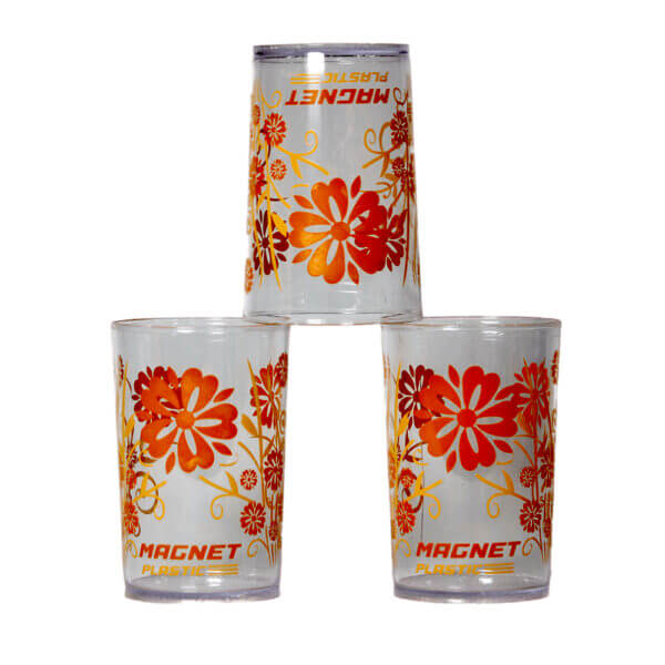 Flower Plastic Glass