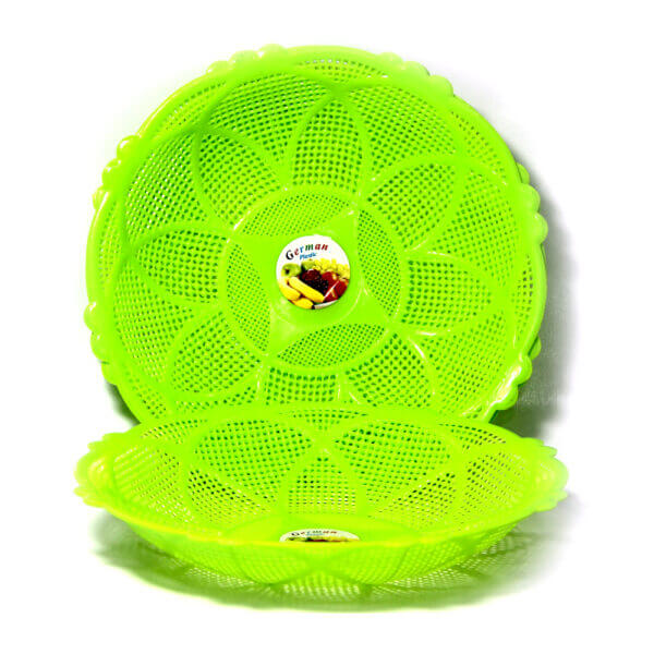 Green Flower Pattern Kitchen Strainer