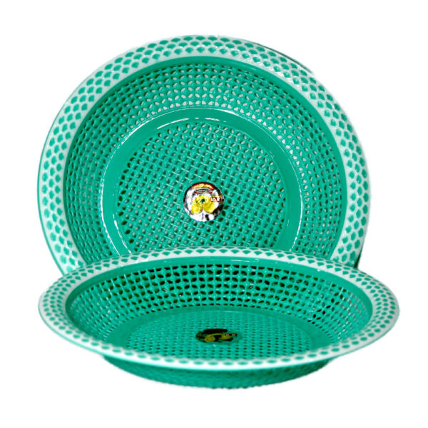 Green Round Kitchen Strainer Bowl