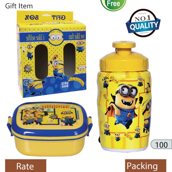 School minion bottle & lunch box set