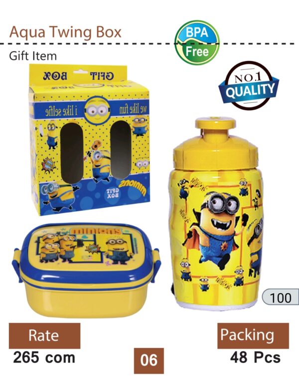 School minion bottle & lunch box set