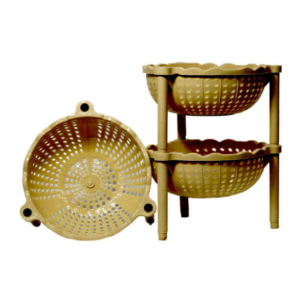 Three Storage Basket Stand