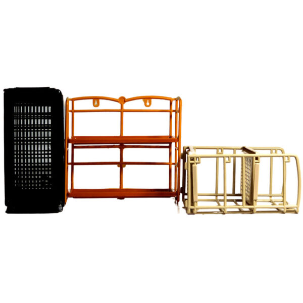 Two Layer Plastic Bathroom Corner Rack - Image 4