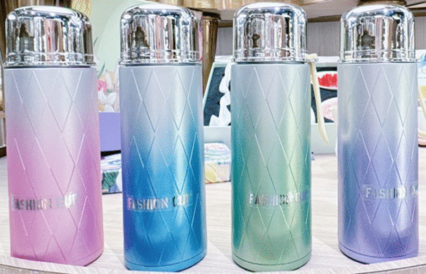 School bottle, glass inner with silicon outercover - Image 2