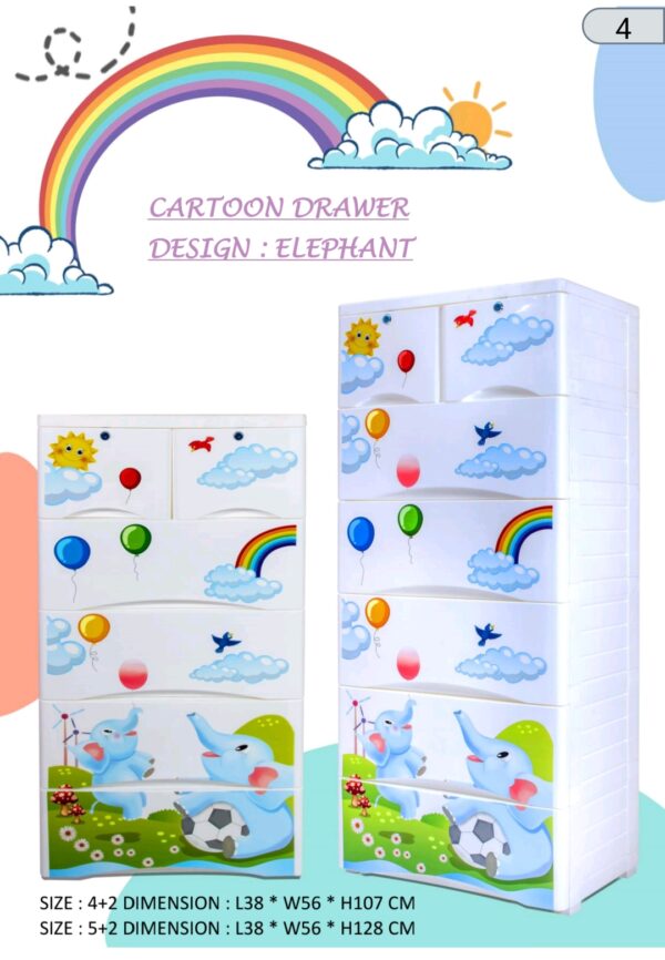 Cartoon drawers (Elephant print) - Image 2