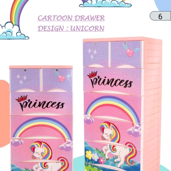 Cartoon drawer (unicorn)