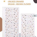 Orchid Drawers (brown flower)